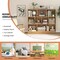 Costway 10-Cube Bookcase for Kids 41"Wooden Toy Storage Organizer for Kid’s Room White/Natural